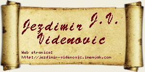 Jezdimir Videnović vizit kartica